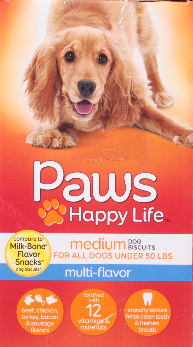 slide 6 of 9, Paws Happy Life Medium Multi-Flavor Dog Biscuits 60 oz, 60 oz