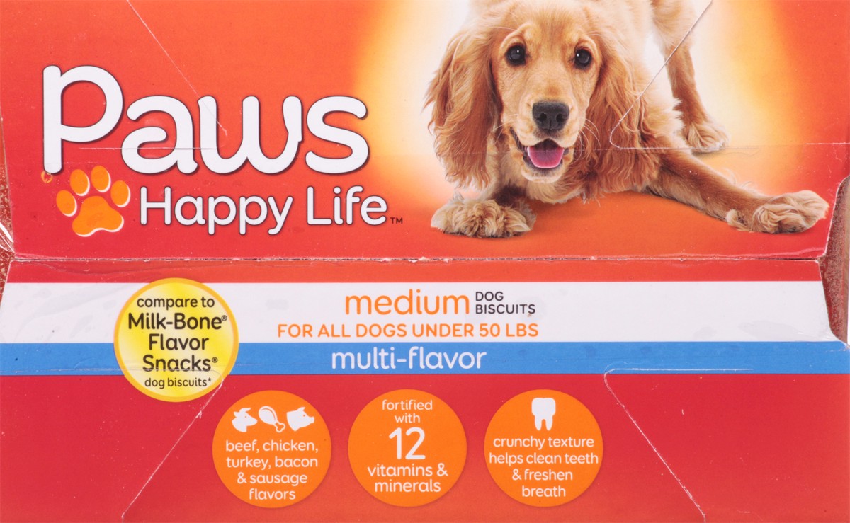 slide 7 of 9, Paws Happy Life Medium Multi-Flavor Dog Biscuits 60 oz, 60 oz