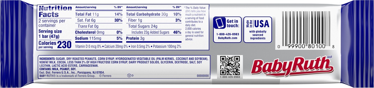 slide 5 of 9, Baby Ruth 2Pc Share Pack, 18 ct; 3.3 oz