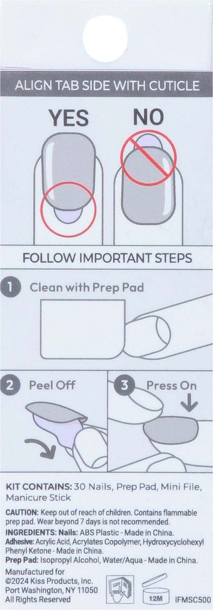 slide 6 of 14, imPRESS Mod French Nails 30 ea, 30 ct