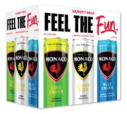 Monaco Blue Crush/Citrus Rush/Tequila Lime Crush Cocktail Variety Pack 6 - 12 fl oz Cans
