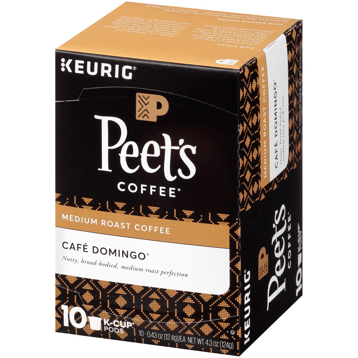 slide 3 of 9, Peet's Coffee Cafe Domingo Medium Roast Coffee K-Cup Pods 10 ct Box, 4.3 oz