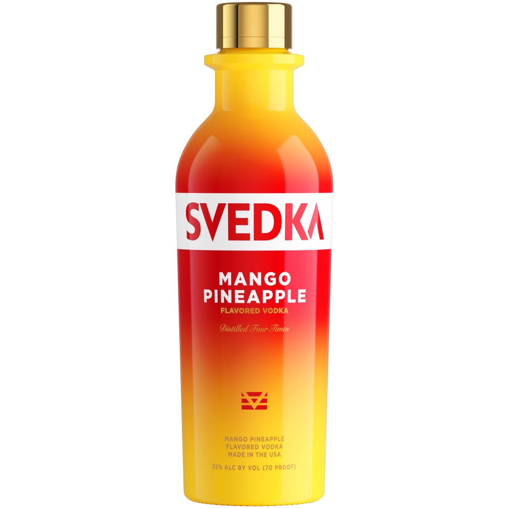 slide 1 of 5, SVEDKA Mango Pineapple Flavored Vodka, 375 mL Bottle, 70 Proof, 375 ml