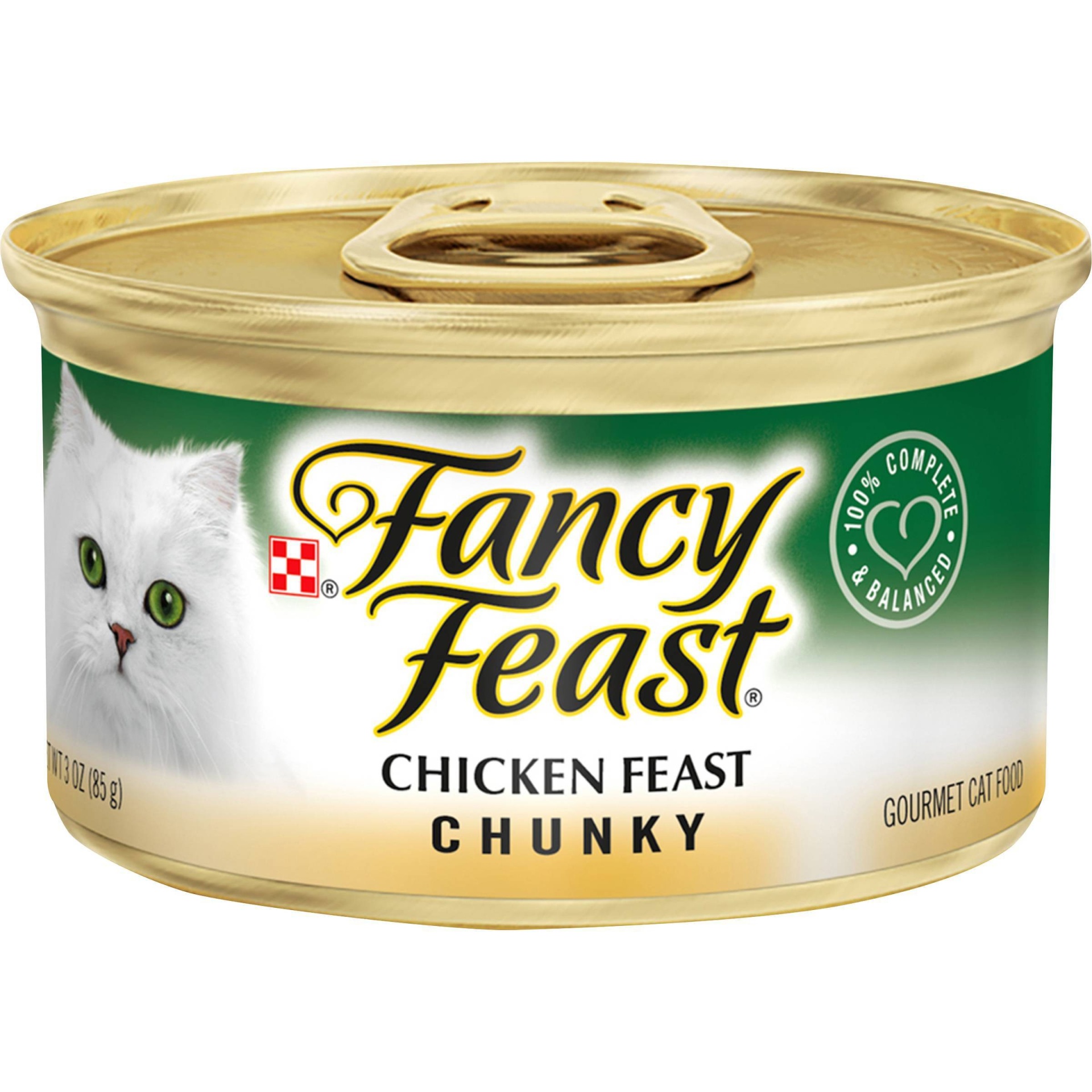slide 1 of 6, Fancy Feast Gourmet Cat Food Chicken Chunky, 3 oz