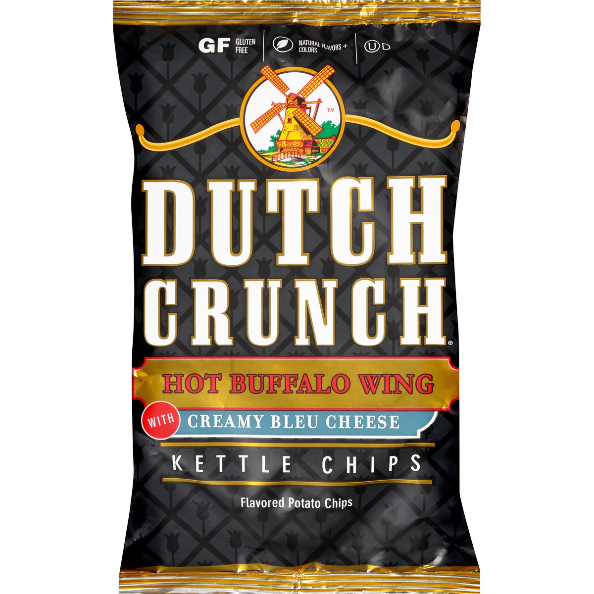 slide 5 of 9, Old Dutch Crunch Hot Buffalo Wing Creamy Bleu Cheese Kettle Chips, 9 oz