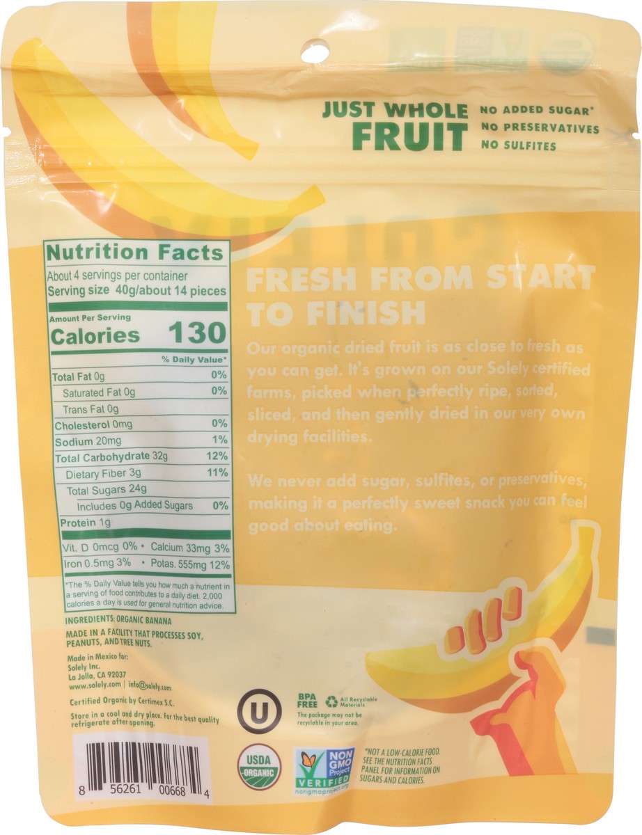 slide 3 of 14, Solely Organic Banana Bitecoins Dried Fruit 5.5 oz, 1 ct