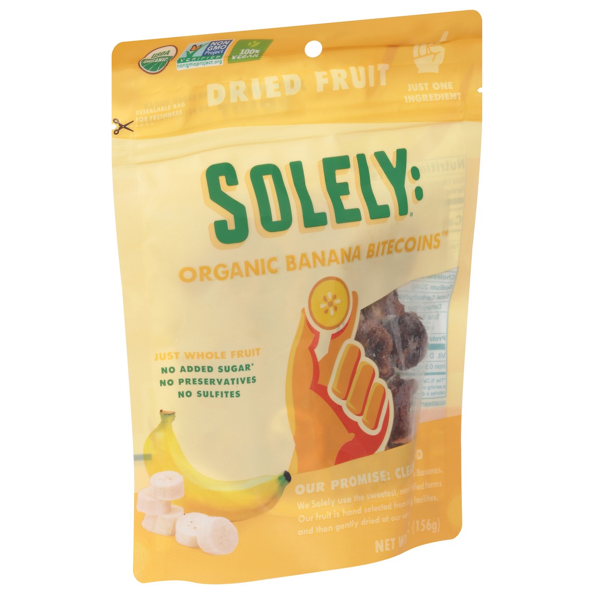 slide 9 of 14, Solely Organic Banana Bitecoins Dried Fruit 5.5 oz, 1 ct
