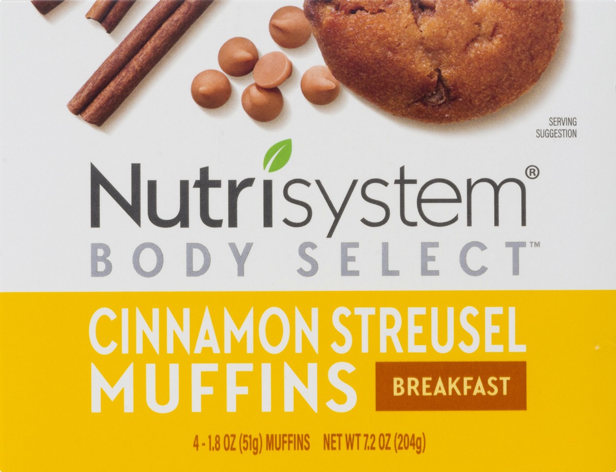 slide 2 of 12, Nutrisystem Body Select Breakfast Cinnamon Streusel Muffins 4 ea, 4 ct