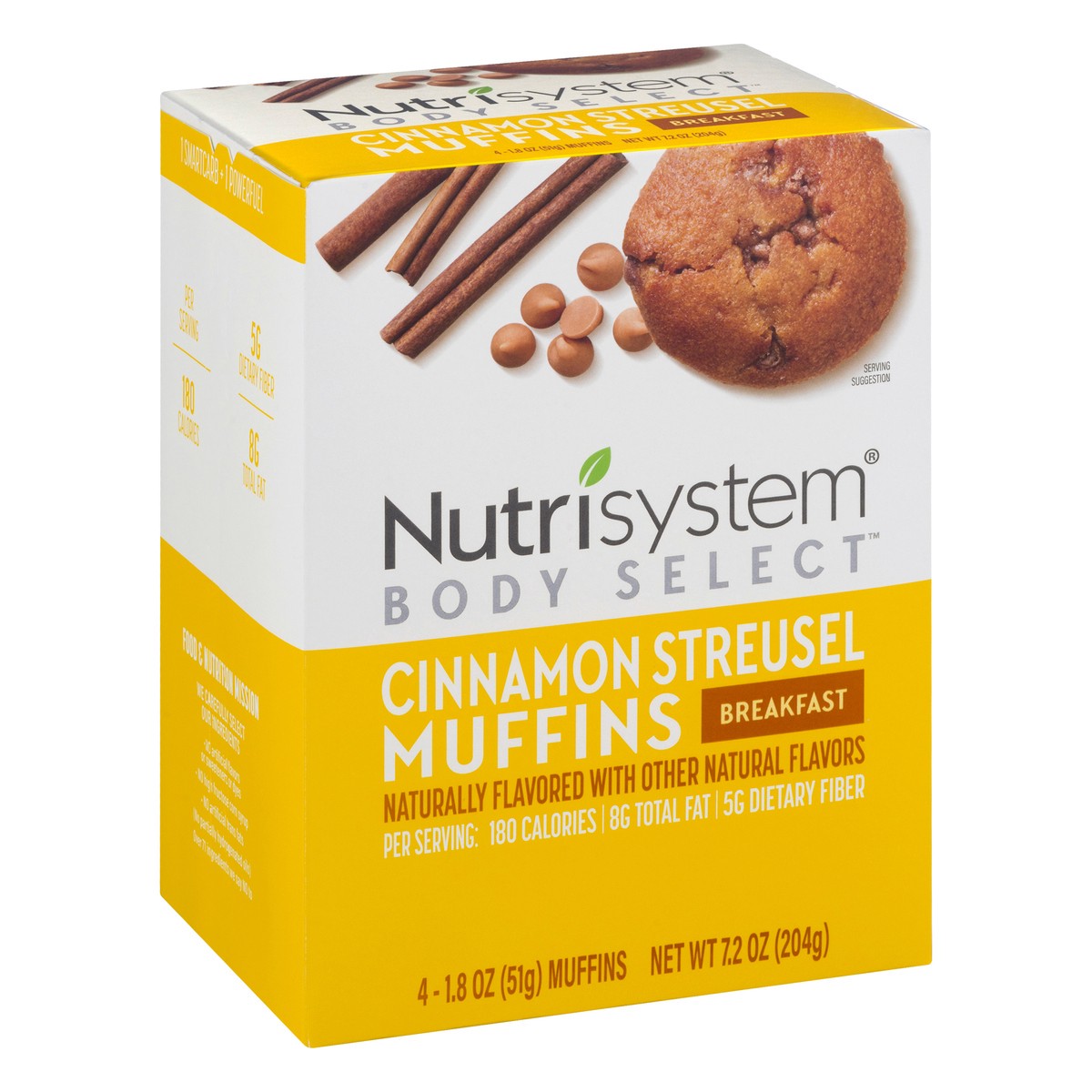 slide 3 of 12, Nutrisystem Body Select Breakfast Cinnamon Streusel Muffins 4 ea, 4 ct