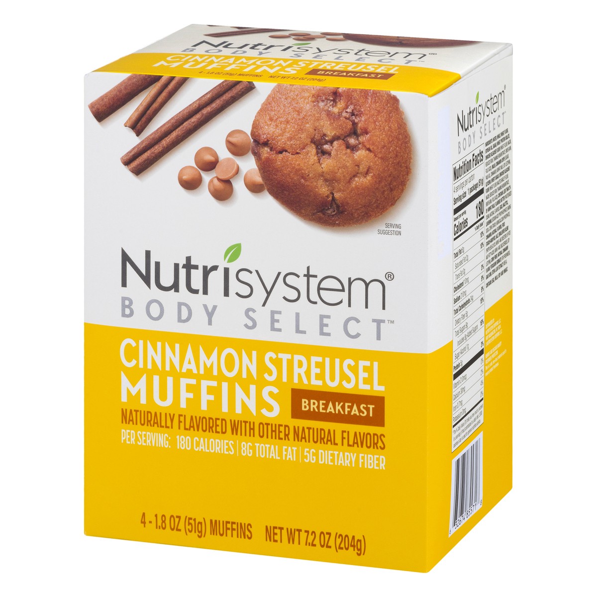 slide 4 of 12, Nutrisystem Body Select Breakfast Cinnamon Streusel Muffins 4 ea, 4 ct