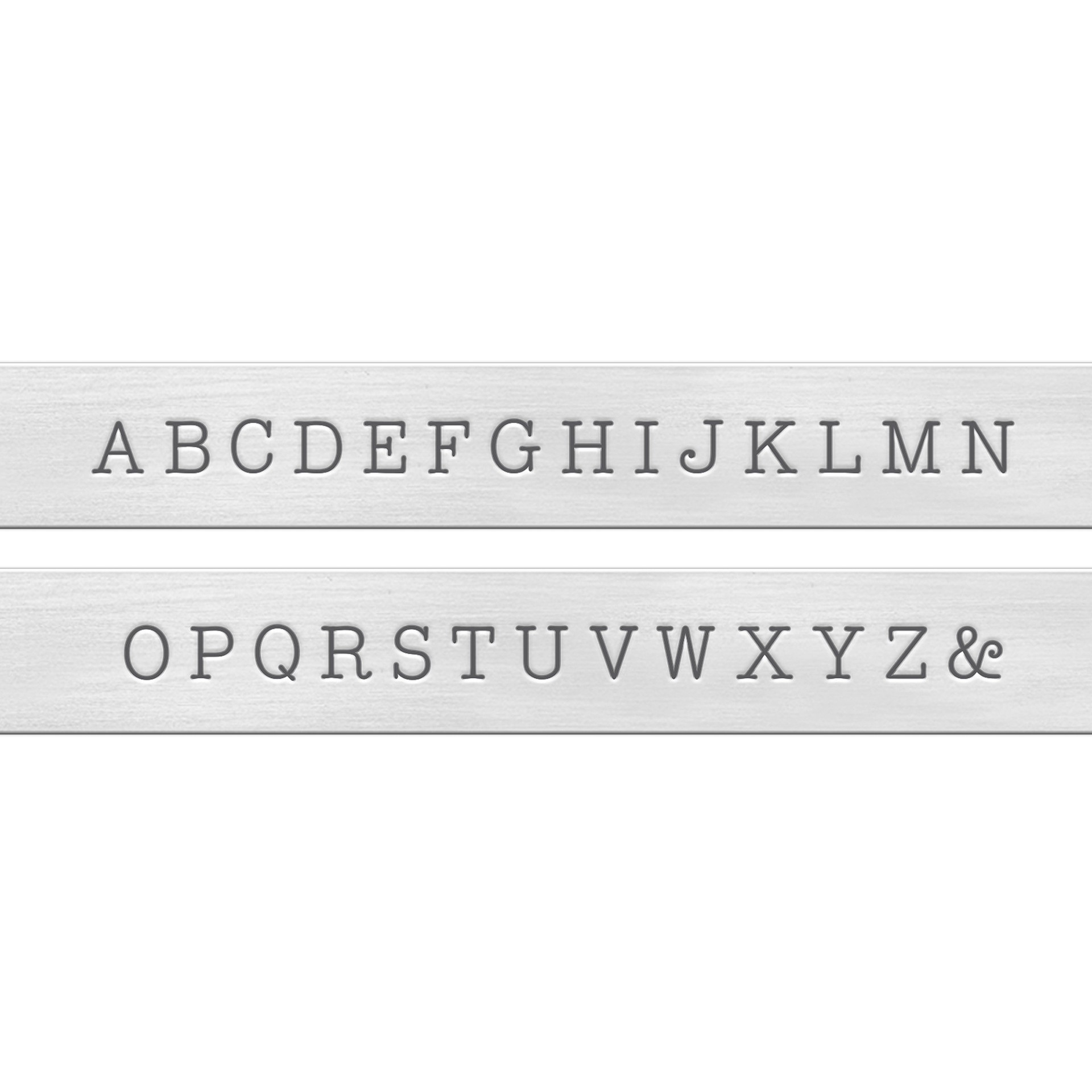 slide 3 of 5, Impressart Basic Uppercase Typewriter Letter Stamps, 3mm, 3 mm