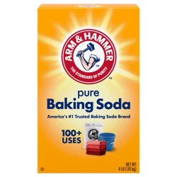 ARM & HAMMER Pure Baking Soda, For Baking, Cleaning & Deodorizing, 4 lb Box