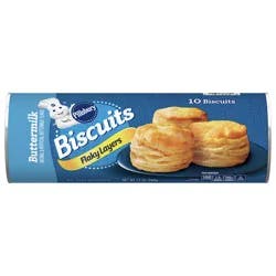 Pillsbury Flaky Layers Biscuits, Buttermilk, 10 ct., 12 oz.