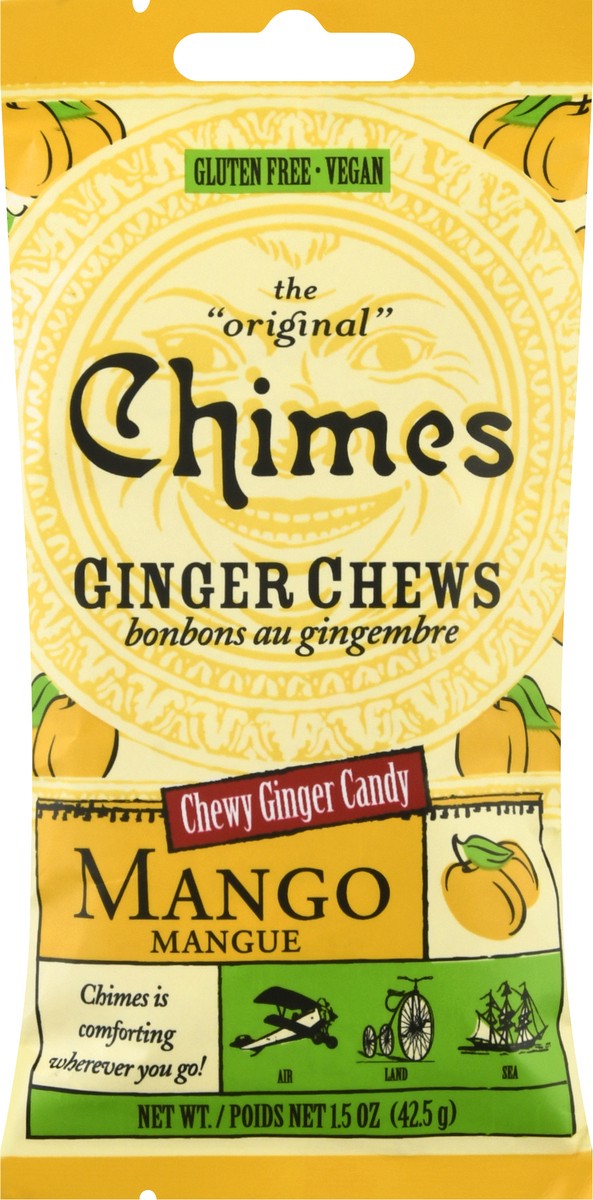 slide 6 of 9, Chimes Ginger Chews Mango, 1.5 oz