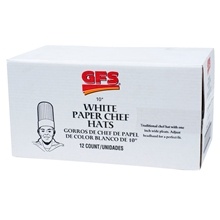 slide 1 of 1, GFS Paper Chef Hats, 12 ct; 10 in