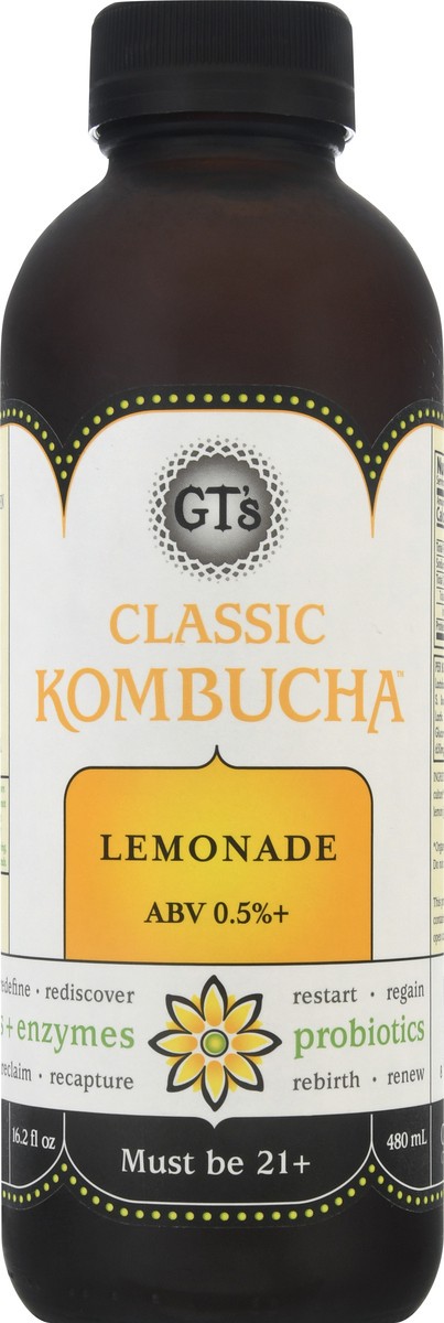 slide 6 of 9, GT's Citrus Lemonade Kombucha, 16.2 oz