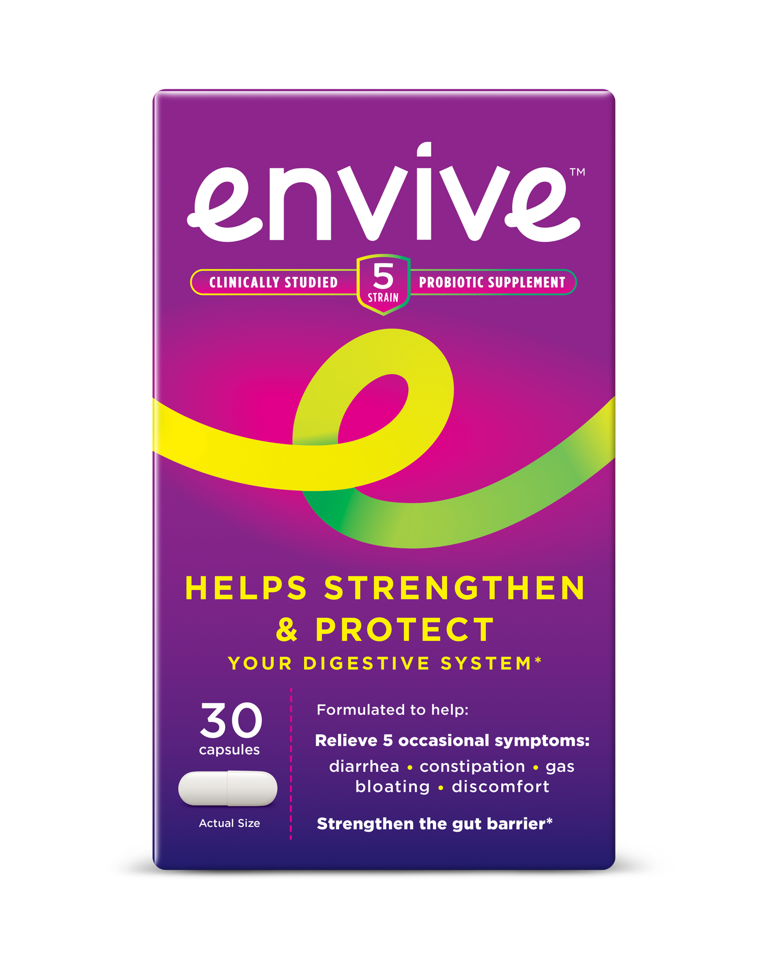 slide 1 of 1, ENVIVE Daily Probiotic Supplement for Men and Women, Helps Strengthen and Protect the Digestive System*, 30 Capsules, 30 ct