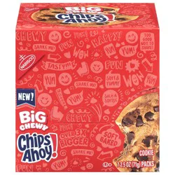 CHIPS AHOY! Big Chewy Chocolate Chip Cookies, 7 - 2.5 oz Snack Packs (1 Cookie Per Pack)