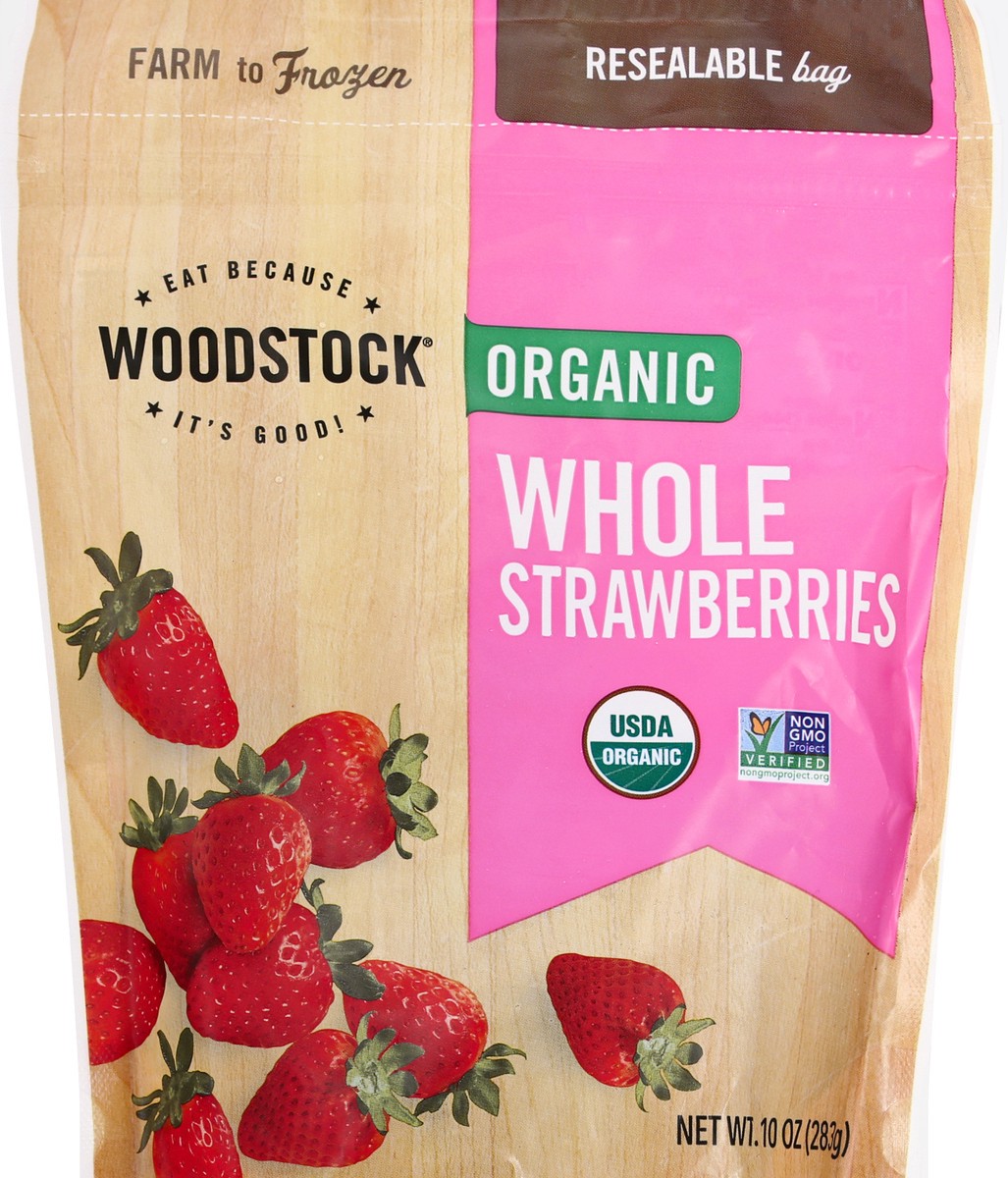 slide 5 of 12, Woodstock Whole Organic Strawberries 10 oz, 10 oz