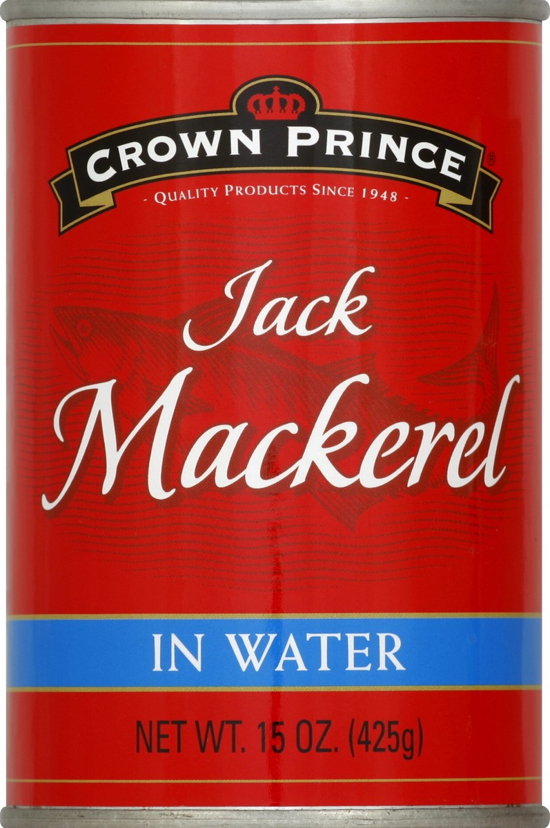 slide 2 of 2, Crown Prince Mackerel in Water 15 oz, 15 oz