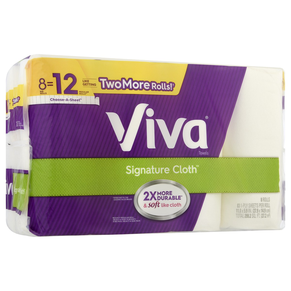 slide 9 of 9, Viva 1-Ply Big Rolls Choose-A-Sheet Paper Towels 8.0 ea, 8 ct