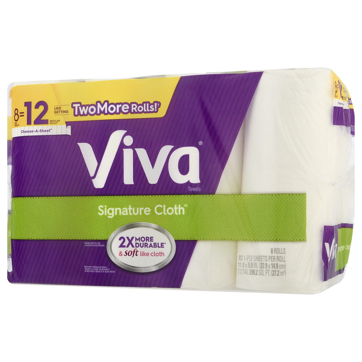 slide 4 of 9, Viva 1-Ply Big Rolls Choose-A-Sheet Paper Towels 8.0 ea, 8 ct