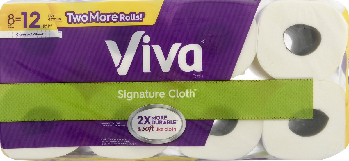 slide 5 of 9, Viva 1-Ply Big Rolls Choose-A-Sheet Paper Towels 8.0 ea, 8 ct