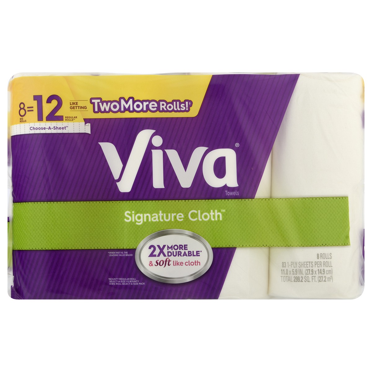 slide 1 of 9, Viva 1-Ply Big Rolls Choose-A-Sheet Paper Towels 8.0 ea, 8 ct