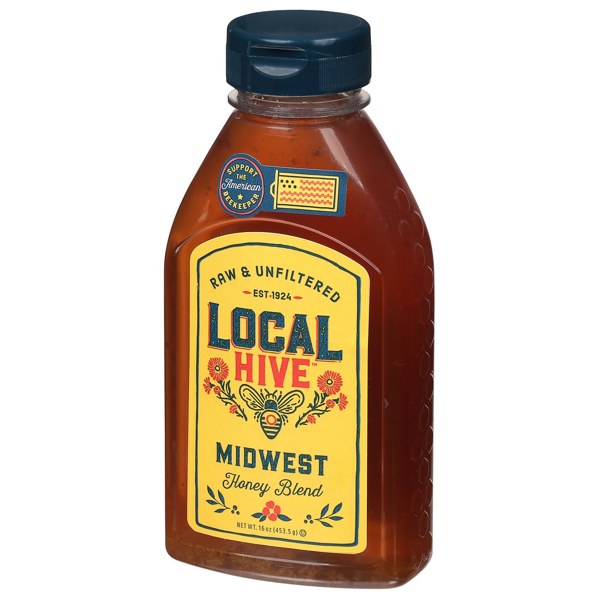 slide 7 of 9, Local Hive Midwest Raw & Unfiltered Honey Blend 16 oz, 16 oz