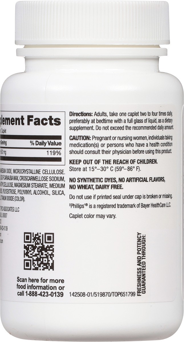 slide 11 of 14, TopCare Health 500 mg Laxative Magnesium 55 Caplets, 55 ct