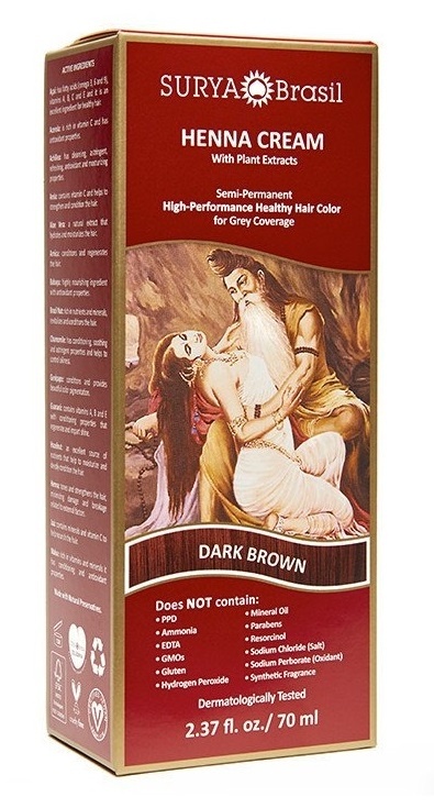 slide 1 of 1, Surya Brasil Henna Cream Dark Brown, 1 ct
