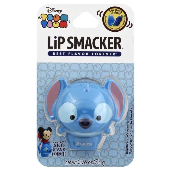 slide 1 of 1, Lip Smacker Tsum Tsum Stitch Blueberry Wave Lip Gloss, 0.26 oz