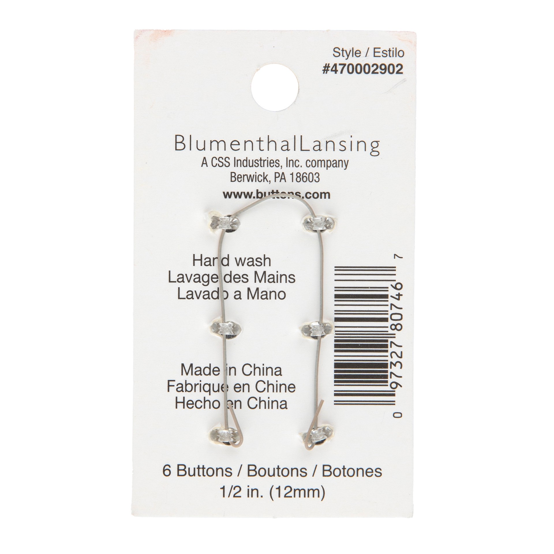 slide 2 of 3, Blumenthal Lansing Spectrum Warm 1/2" Yellow Gem Flower Shank Buttons, 6ct., 6 ct