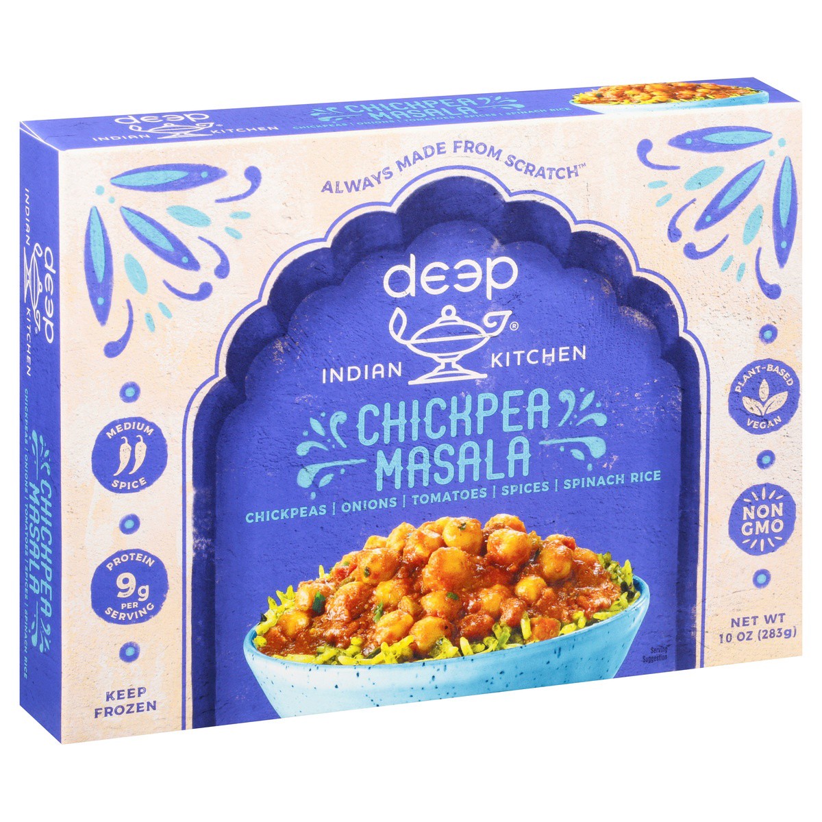 slide 1 of 9, Deep Indian Kitchen Chickpea Masala, 10 oz