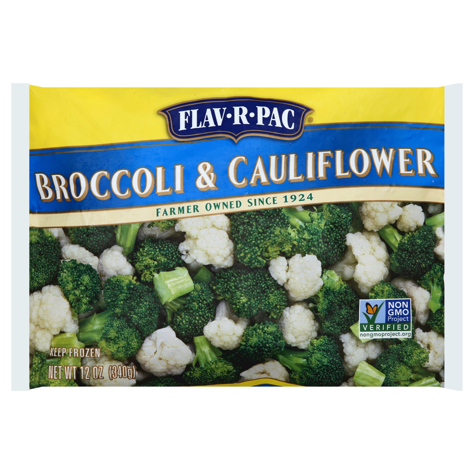 slide 1 of 1, Flav-R-Pac Broccoli Caulifower Blend, 12 oz