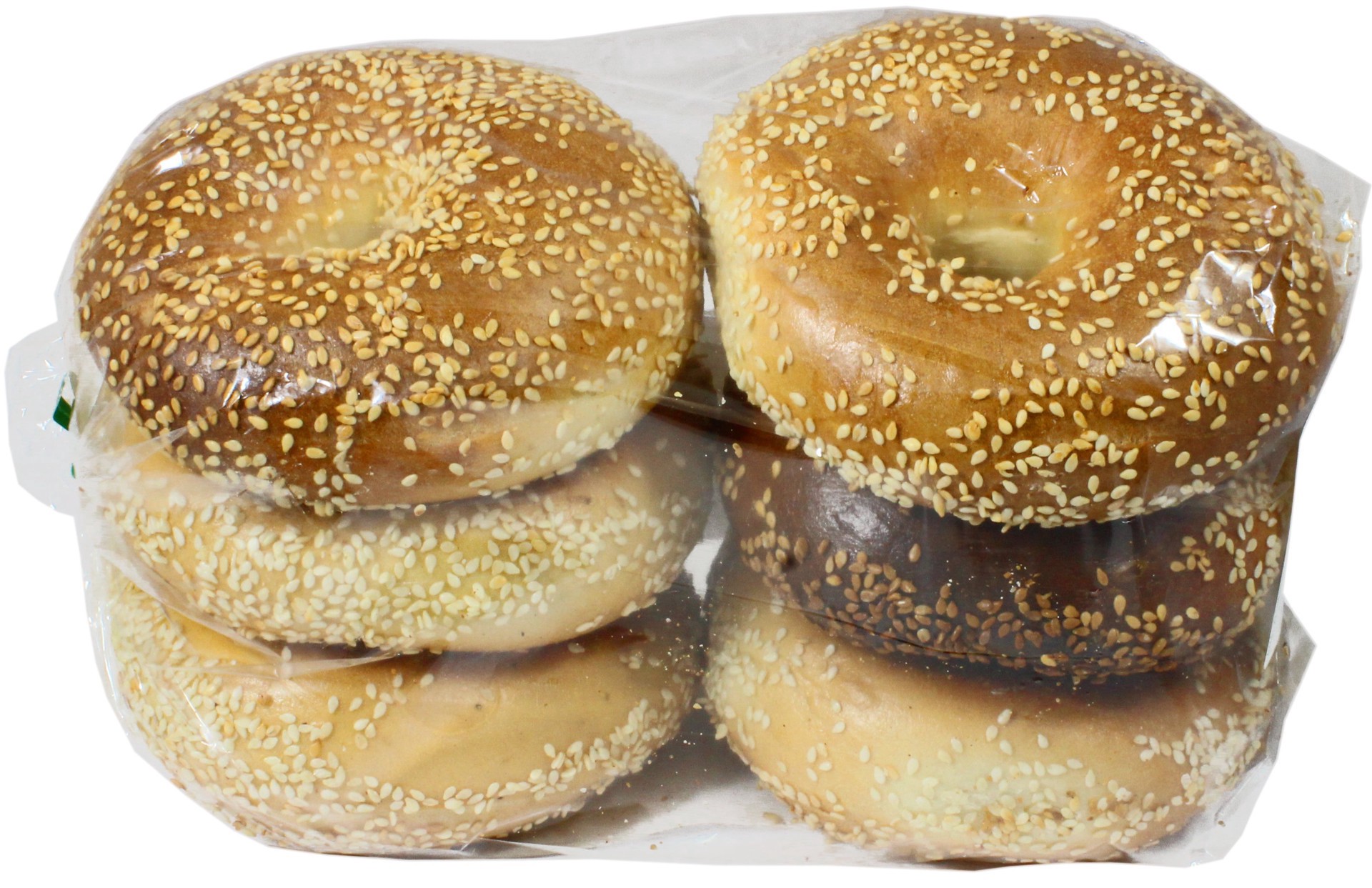 slide 1 of 1, Central Market Sesame Seed Boiled Bagels, 6 ct