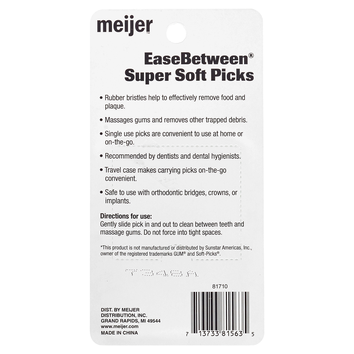 slide 2 of 2, Meijer EaseBetween Super Soft Picks, 120 ct