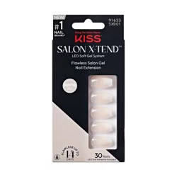 Kiss Salon X-Tend Flawless Salon Gel LED Soft Nail Extension Medium 1 ea