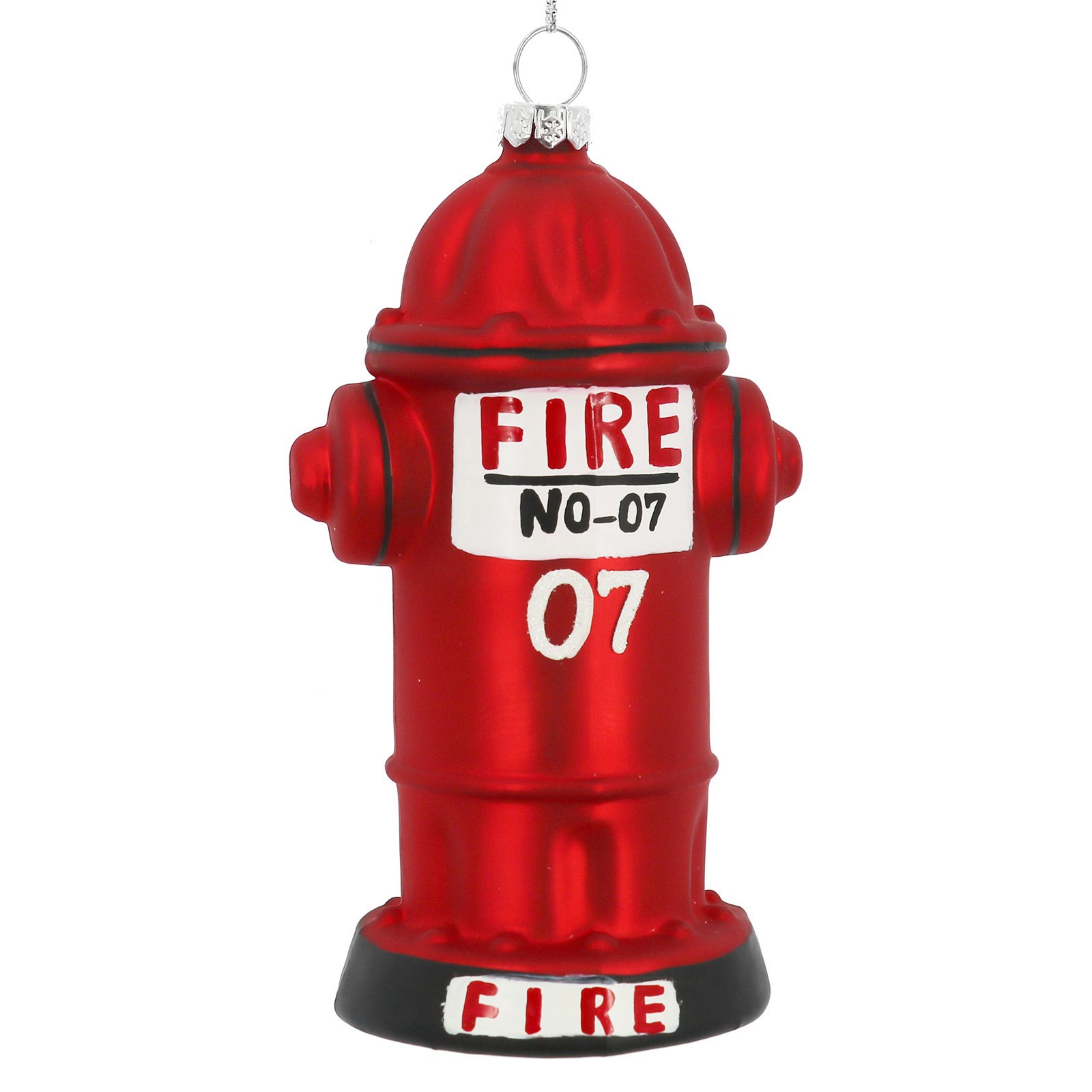 slide 2 of 4, 5" Red Fire Hydrant Glass Ornament By Ashland, 2.63 in x 2.25 in x 5 in