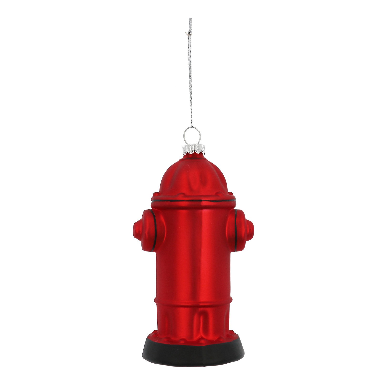 slide 4 of 4, 5" Red Fire Hydrant Glass Ornament By Ashland, 2.63 in x 2.25 in x 5 in