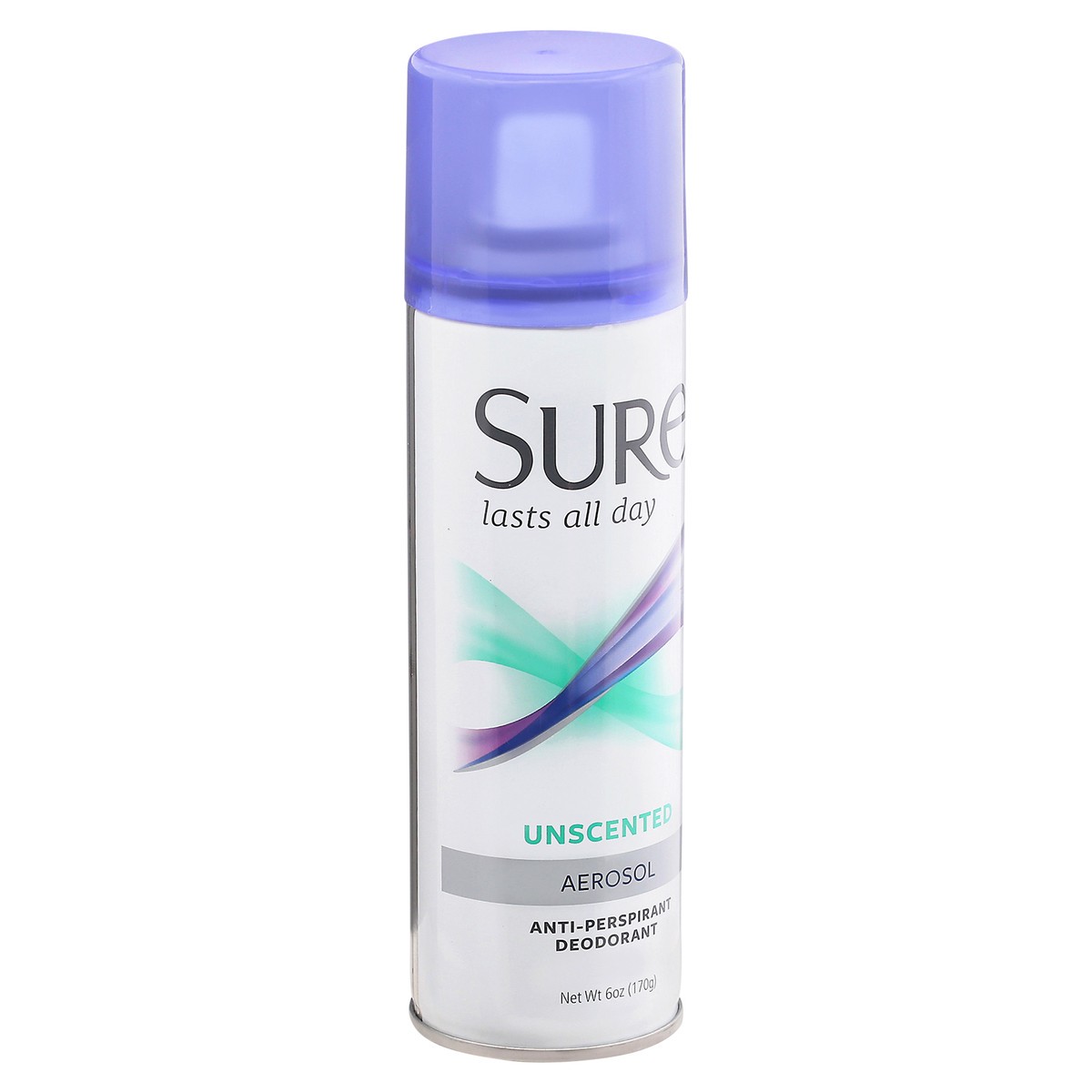 slide 2 of 13, Sure Unscented Aerosol Anti-Perspirant Deodorant, 6 oz