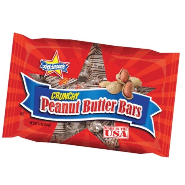 slide 1 of 1, Atkinson's Crunchy Peanut Butter Bars, 12 oz