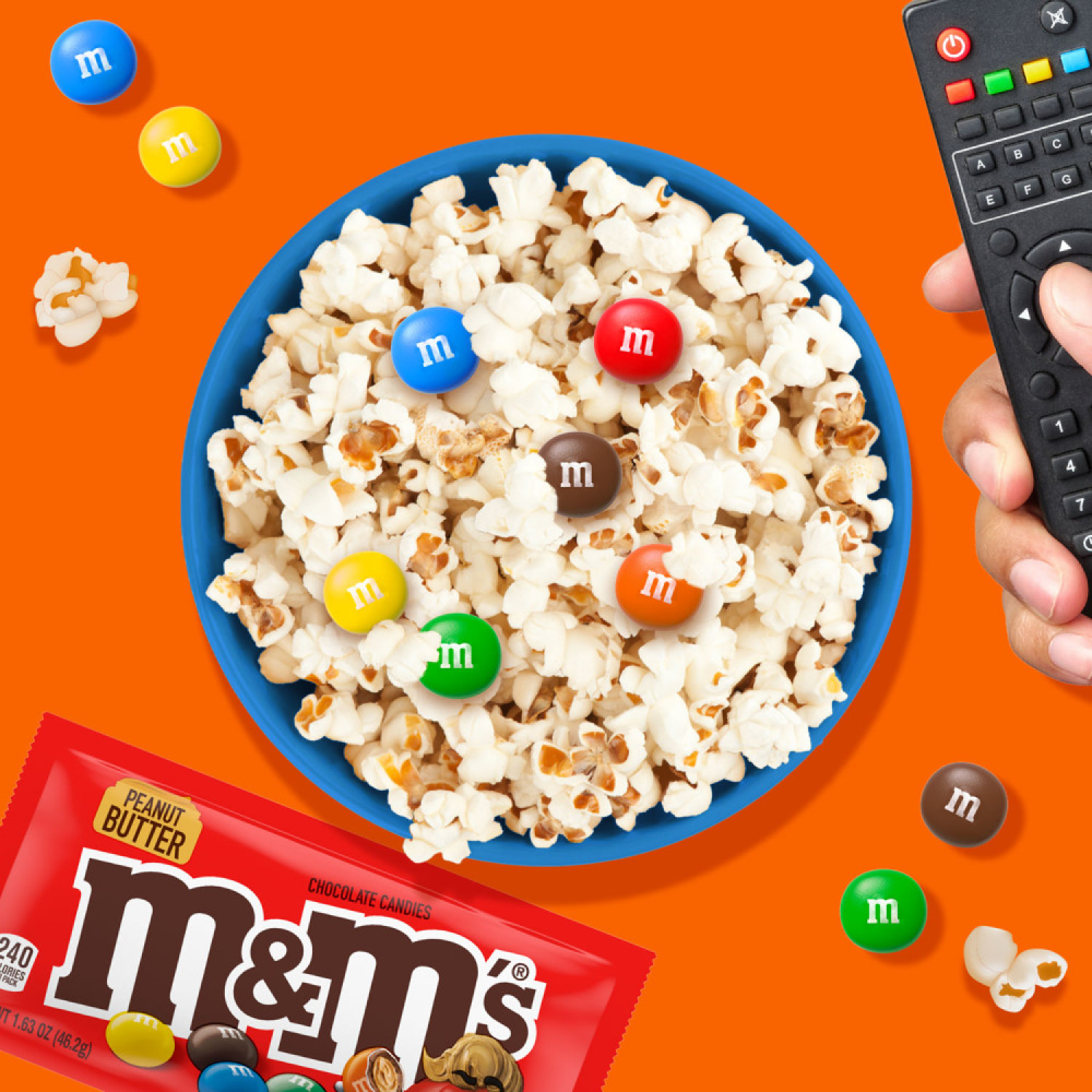 slide 3 of 5, M&M'S Peanut Butter Milk Chocolate Candy, Full Size, 1.63 oz Bag, 1.63 oz