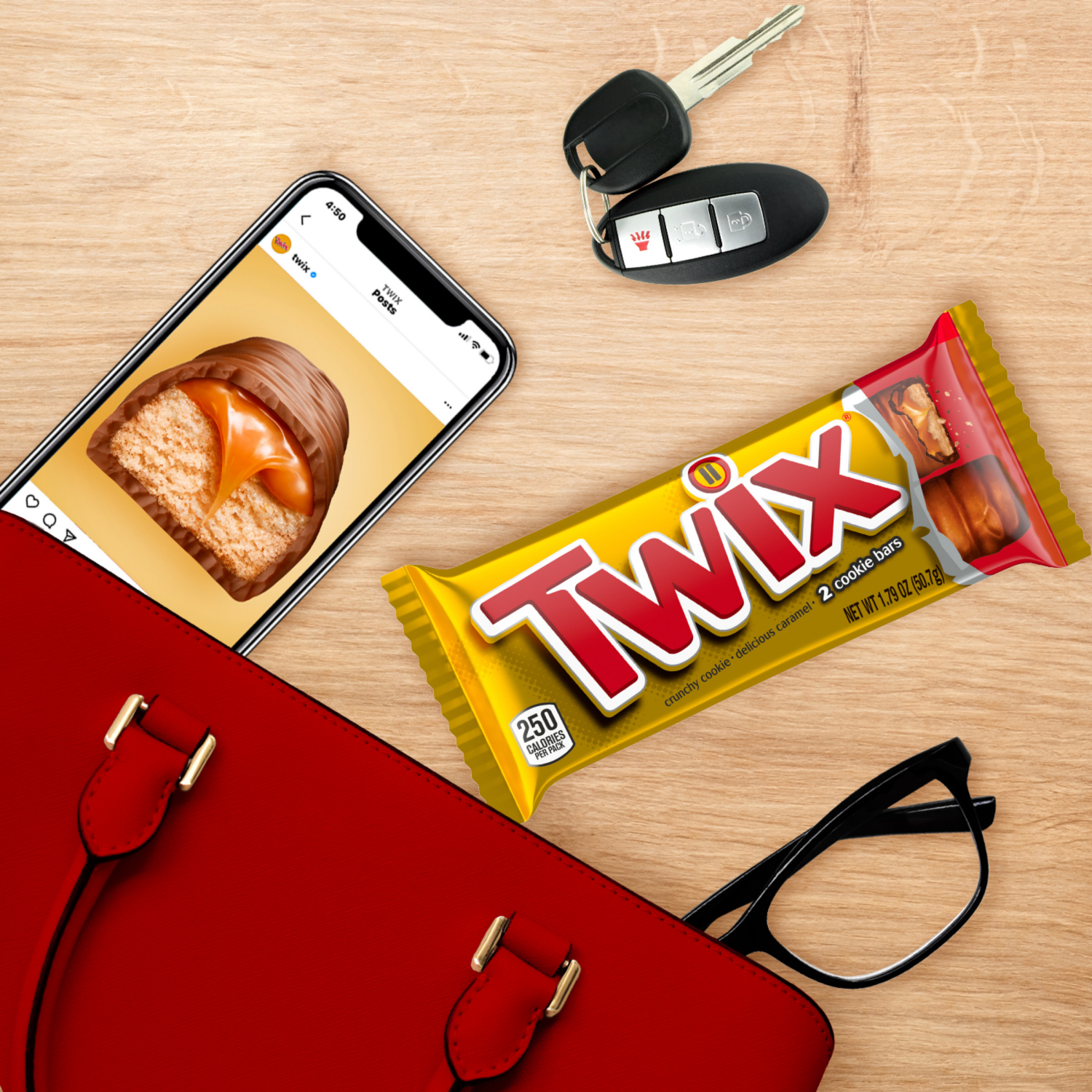 slide 5 of 5, TWIX Caramel Cookie Chocolate Candy Bar Single Size, 1.79 oz