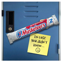 slide 3 of 21, 3 MUSKETEERS Bar King Size, 3.28 oz