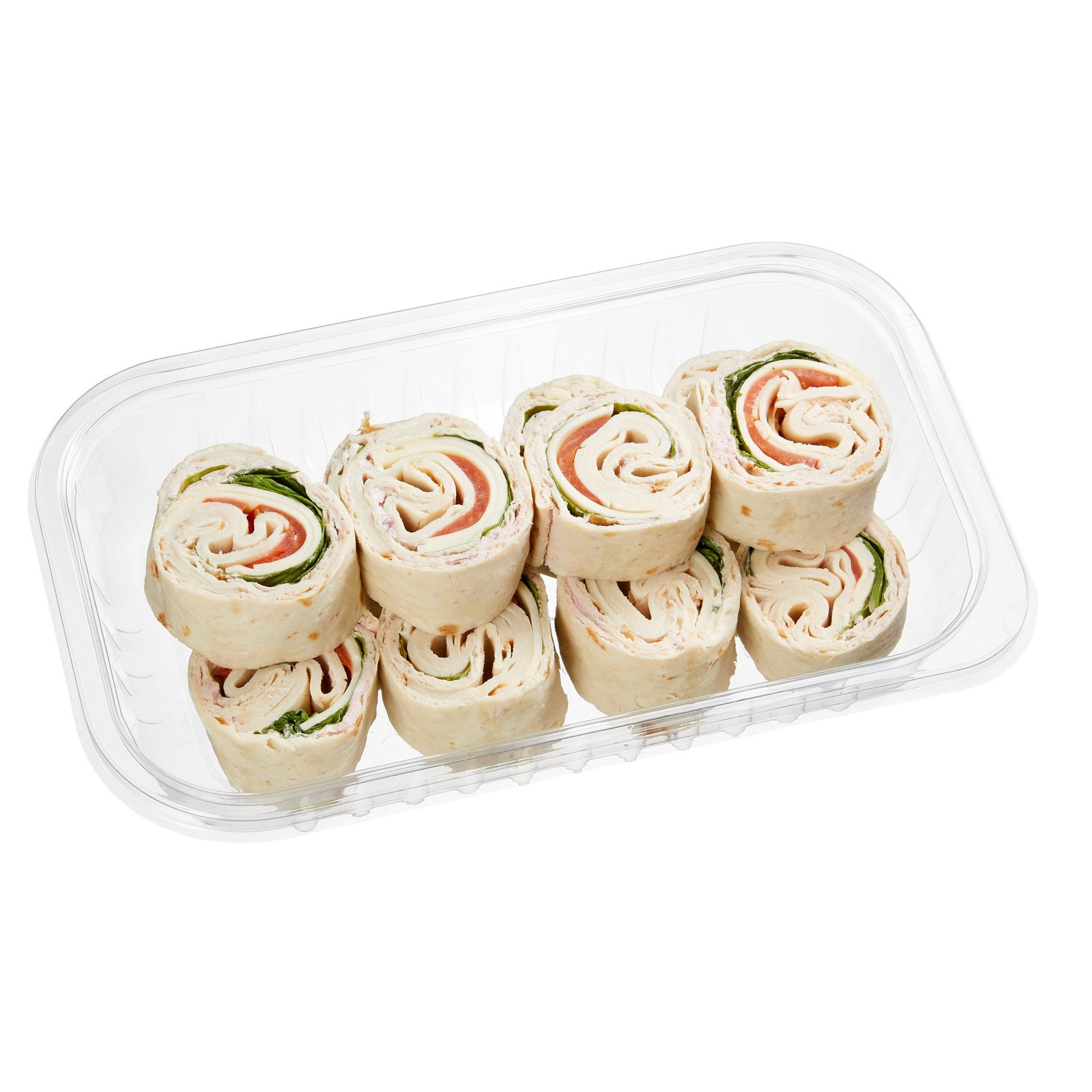 slide 1 of 2, Kirkland Signature Roasted Chicken & Swiss Roller Tray, 12 count, 