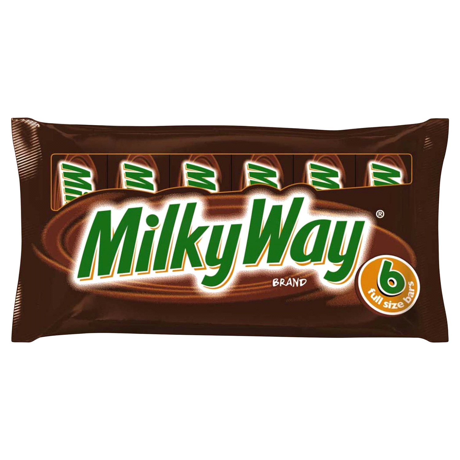slide 1 of 2, Milky Way 6 Pack Chocolate Bar 6 ea, 6 ct