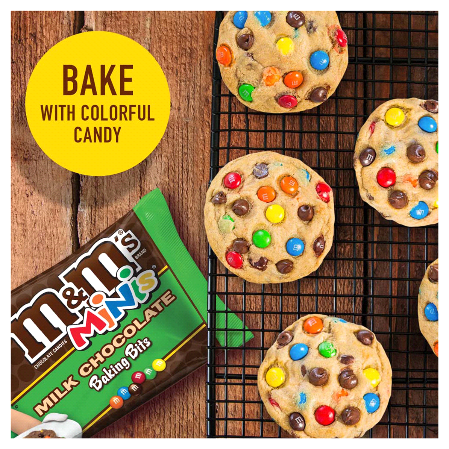 slide 5 of 5, M&M's Mini's Milk Chocolate Baking Bits, 10 oz