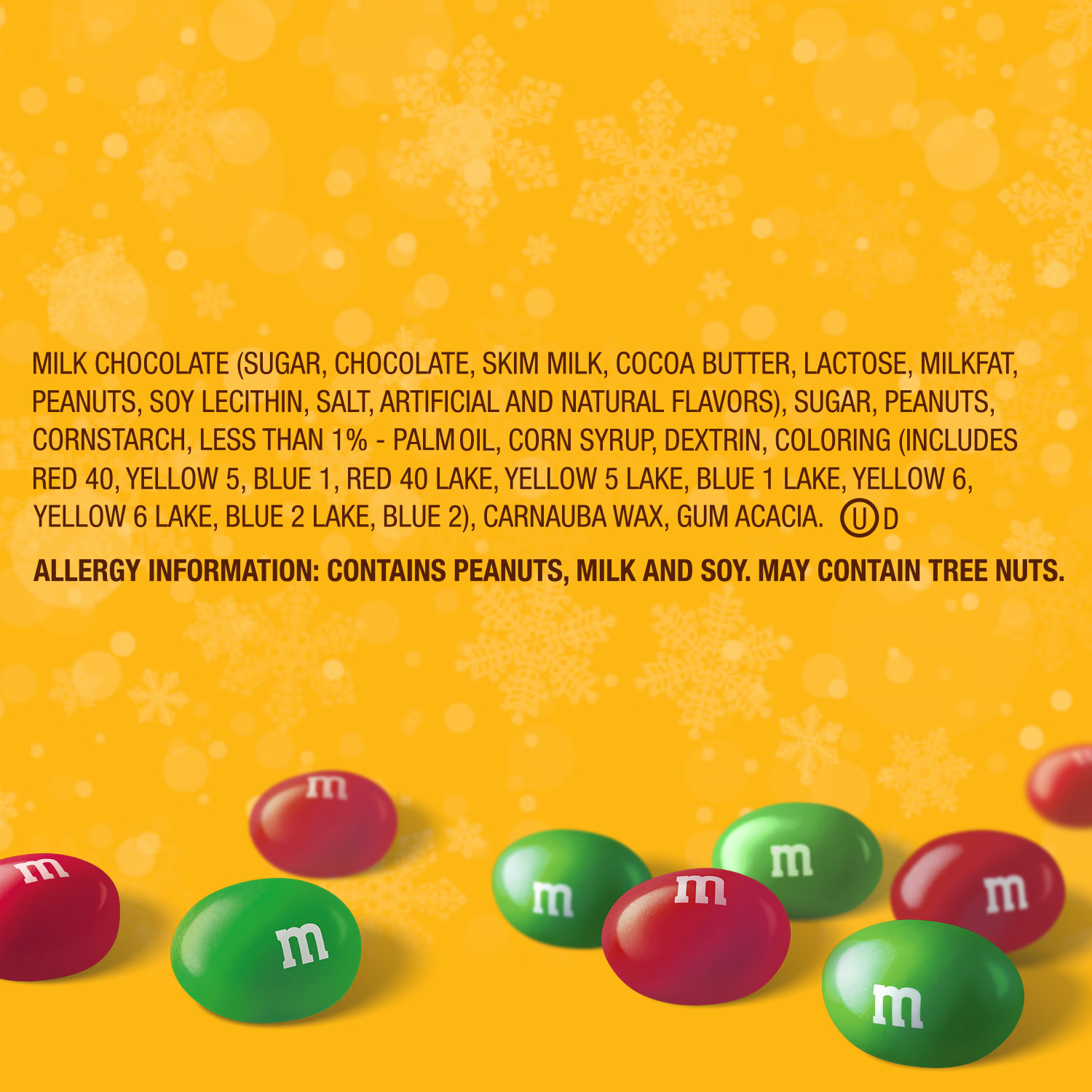 slide 7 of 8, M&M's Holiday Peanut Chocolate Candy, 10.147 oz