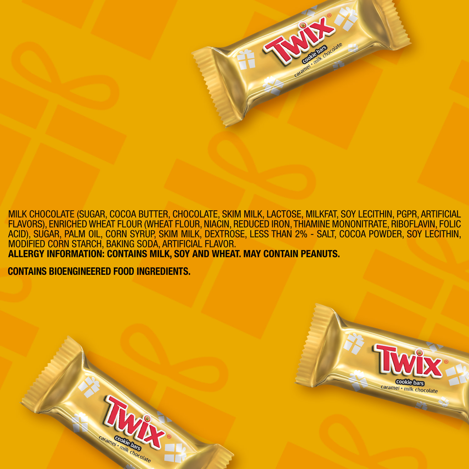 slide 6 of 8, TWIX Caramel Minis Size Cookie Bar Christmas Candy, 10.43-Ounce Bag, 10.43 oz